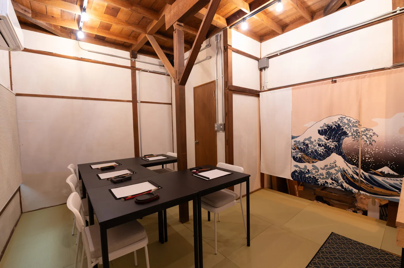 Inside the calligraphy studio